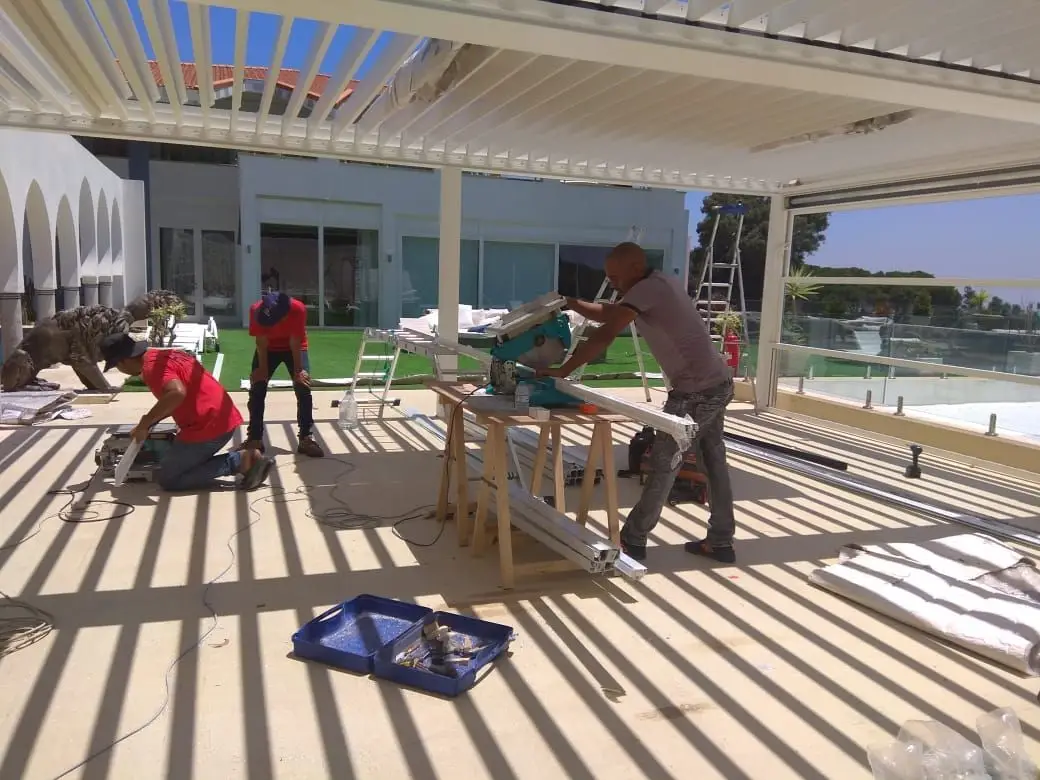 Pergola bioclimatique